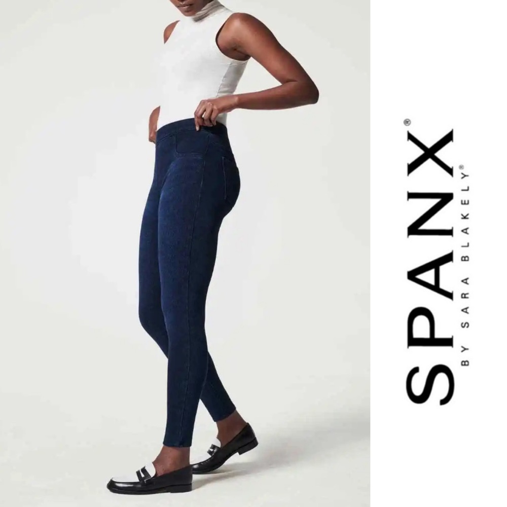 Spanx High Rise Ankle Skinny Jeans Medium